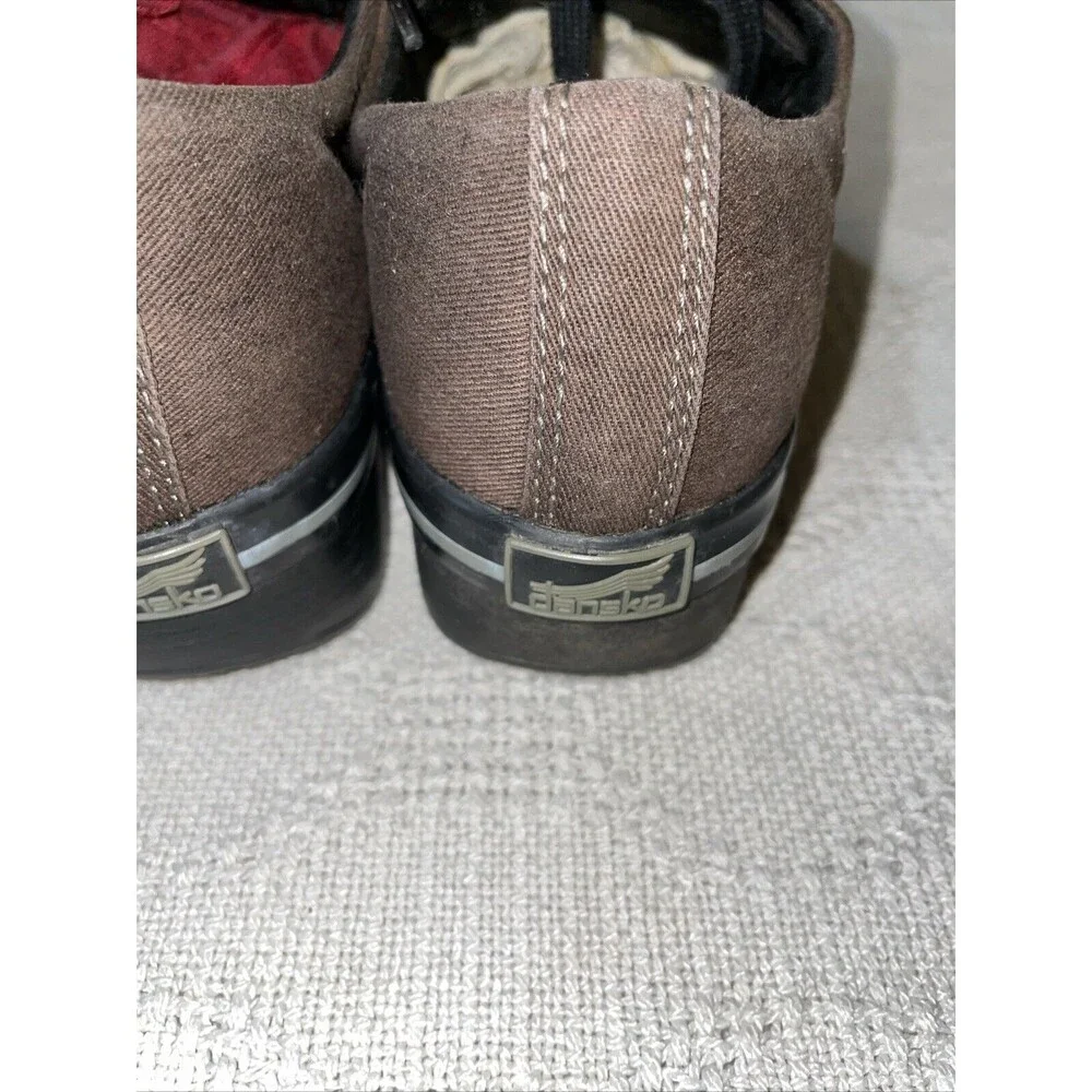 Dansko Vegan Women’s Nursing Shoes Size 38 U.S. 7 M Brown Fabric Hospital Clinic